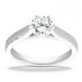 Gianna White Gold Solitaire Ring